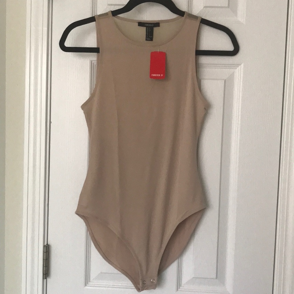 Tan/Beige bodysuit - NWT Forever 21